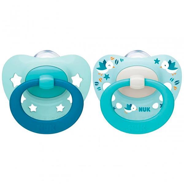 PACIFIER SIGNATURE SI S1, LIGHT BLUE/MIN 0-6mnd
