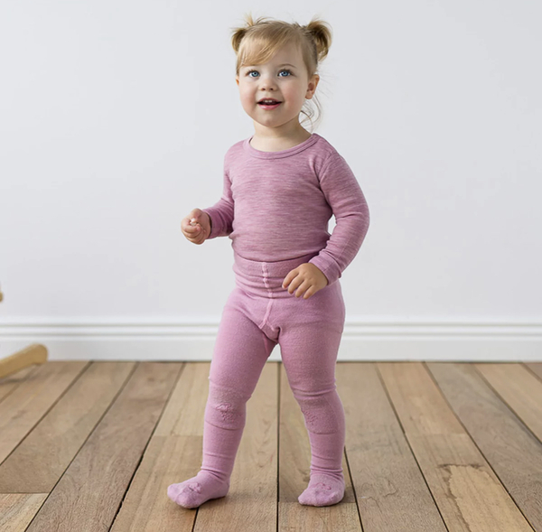 Lillelam ullstrømpebukse antiskli