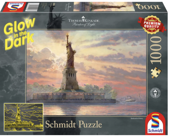 Schmidt puslespill 1000 Frihetsgudinnen glow
