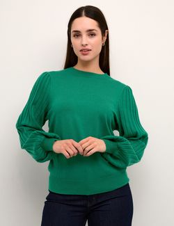 Lone knit Pullover  Grønn - Kaffe Clothing