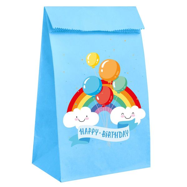 GODTEPOSE REGNBUE 8 STK HAPPY BIRTHDAY