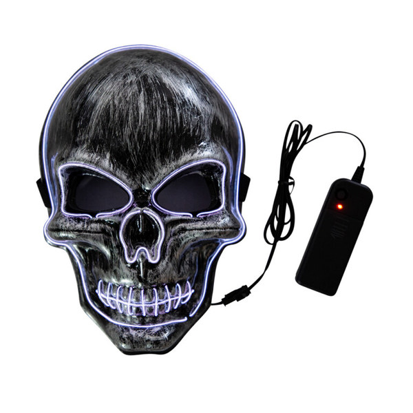 Led Mask Scull White