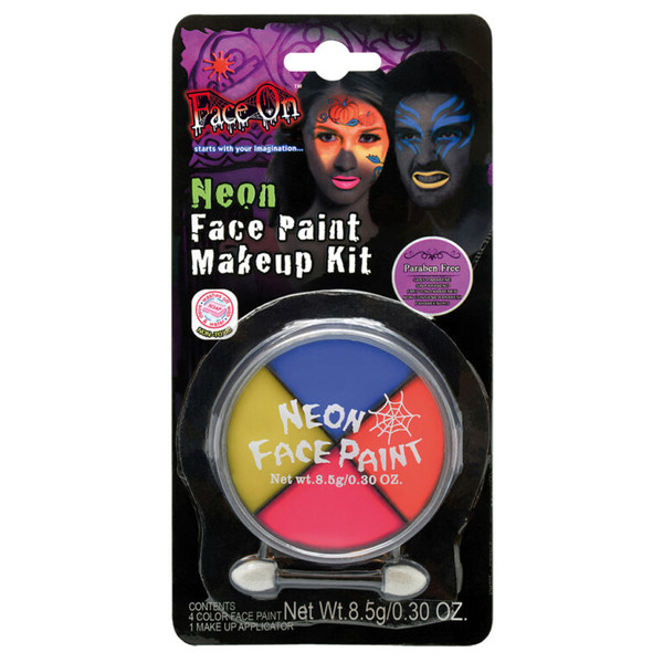 Neon face paint kit