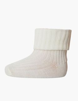 Wool Rib Socks SNOW WHITE - MP 