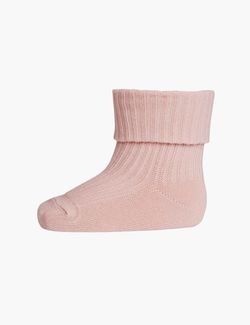 Wool Rib Socks Rose Dust - MP 