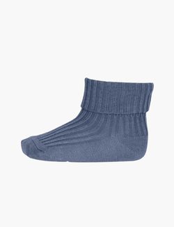 Wool Rib Socks stone blue - MP 