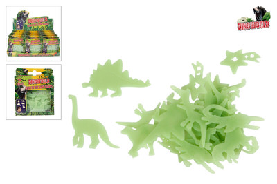 POCKET MONEY GLOW IN THE DARK DINO'S Glow dino - Salg