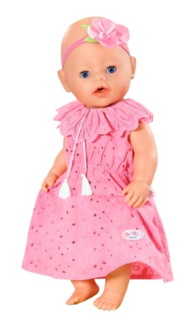 DUKKEKLÆR - BABY BORN TRENDY BLOMSTERKJOLE 43 CM