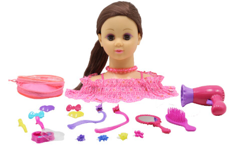 HF FRISØRDUKKE BRUNT HÅR