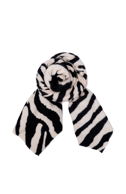 BC scarf   natural - Black Colour