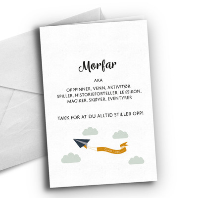 Farsdagskort Morfar aka - Happystar