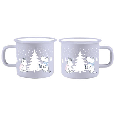 Mummi emaljekrus  - 2,5 dl Snøfall - Muurla