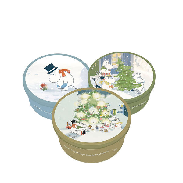 Mummi - Sett med tre kakebokser