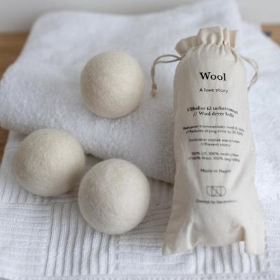 Ullballer til tørketrommelen 3pack 100% ull ikke relevant - UND Signature 