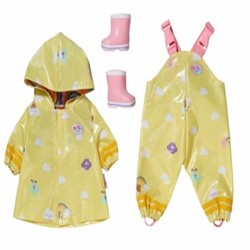 BABY born Deluxe Rain Outfit 43cm gult - Baby Born