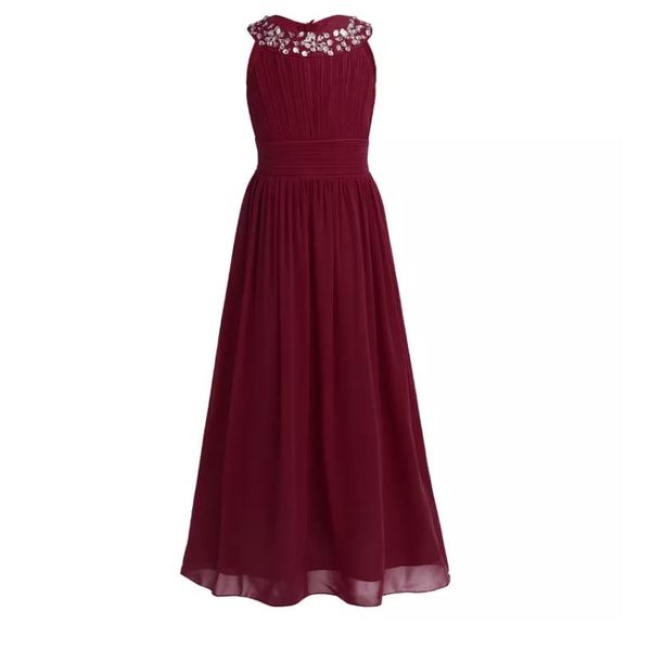 Halterneck festkjole med stener