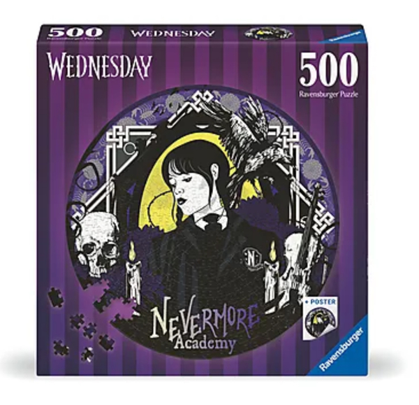 Ravensburger puslespill 500 Wednesday - rundt puslespill