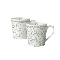 KRUS STORT SET/2 MIXED DESIGNS IN GIFTBOX CLEMATIS  ikke relevant - Laura Ashley 