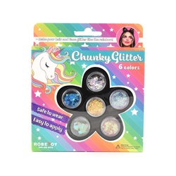 MAKE UP GLITTER 6 colors 19cm glitter - Småvarer