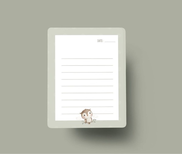 Milepælskort baby - nynorsk 