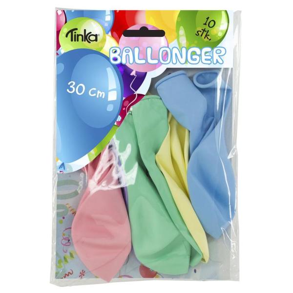 BALLONGER PASTELL 10 PK