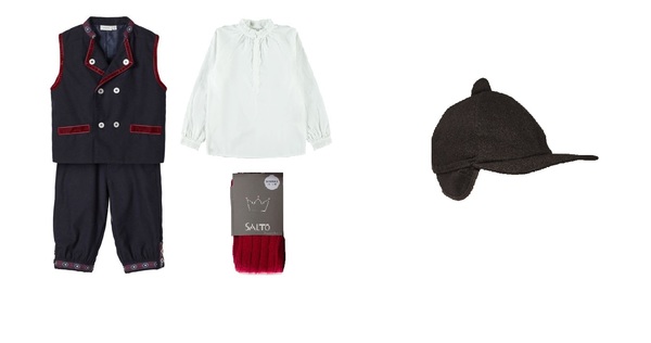 Festdrakt pakke med caps