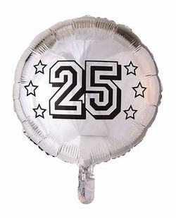 Folieballong - 25 Sølv - Salg