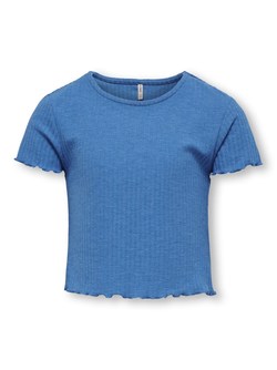 KOGNELLA S/S O-NECK TOP NOOS JRS FRENCH BLUE - Kids Only 
