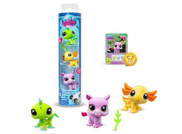 Littles Pet Shop - Pet trio in tube