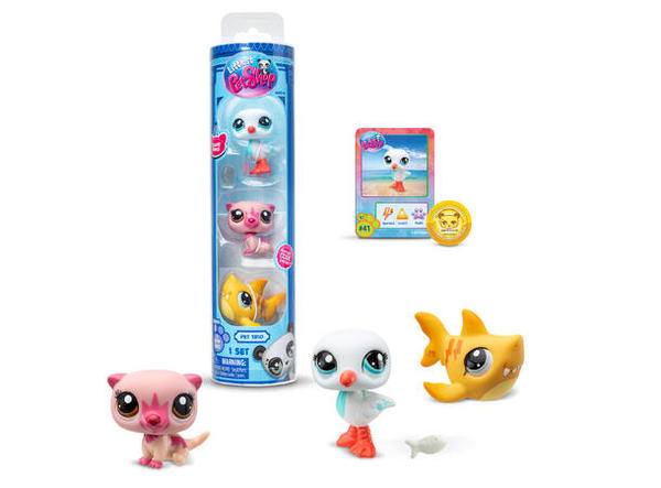 Littles Pet Shop - Pet trio in tube