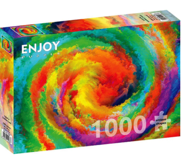 Enjoy puslespill 1000 Colorful Gradient Swirl