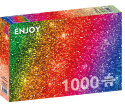 Enjoy puslespill 1000 Rainbow Glitter Gradient - levering i Mai 1000 biter - Enjoy puzzle