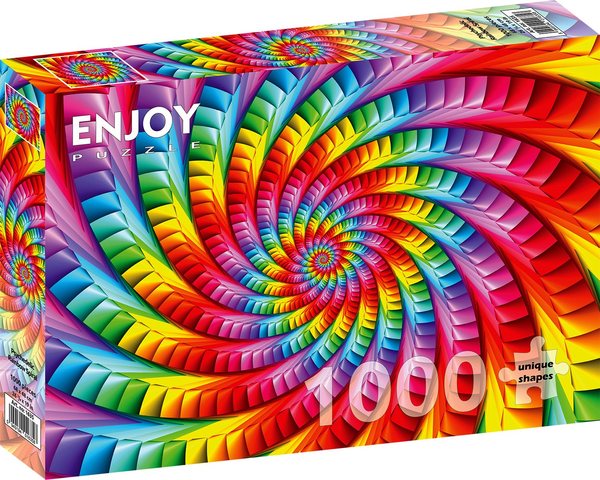 Enjoy puslespill 1000 Psychedelic Rainbow Spiral