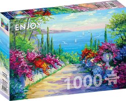 Enjoy puslespill 1000 Sunny Road to the Sea - levering i Mai 1000 biter - Enjoy puzzle