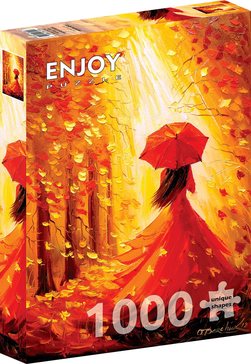 Enjoy puslespill 1000 Lady Autumn - levering i Mai 1000 biter - Enjoy puzzle