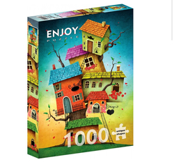 Enjoy puslespill 1000 Fairy Tale Houses - levering i Mai 1000 biter - Enjoy puzzle
