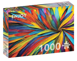 Enjoy puslespill 1000 Colorful Feathers - levering i Mai 1000 bitar - Enjoy puzzle