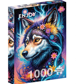 Enjoy puslespill 1000 Magical Wolf Portrait - levering i Mai 1000 biter - Enjoy puzzle
