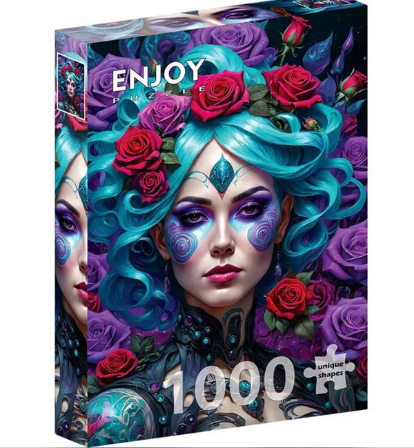 Enjoy puslespill 1000 Gothic Flowers Portrait