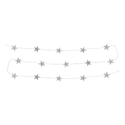 Stjernegirlander Sølv/Glitter stjerner Sølv/glitter - Bursdag/Fest