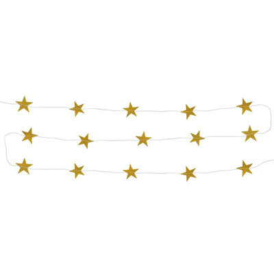 Stjernegirlander Gull/glitter stjerner Gull/glitter - Bursdag/Fest