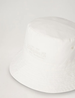 Bridgehampton Washed cotton Bucket Hat White - Lexington