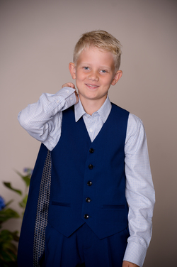 Bastian Dresspakke med hvit skjorte og slips - Salto