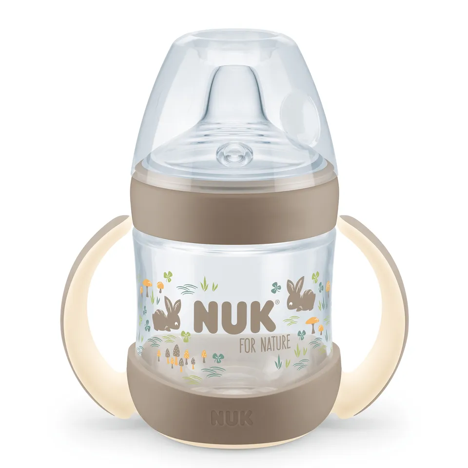Nuk for nature Learner bottle, silikon 6mnd+