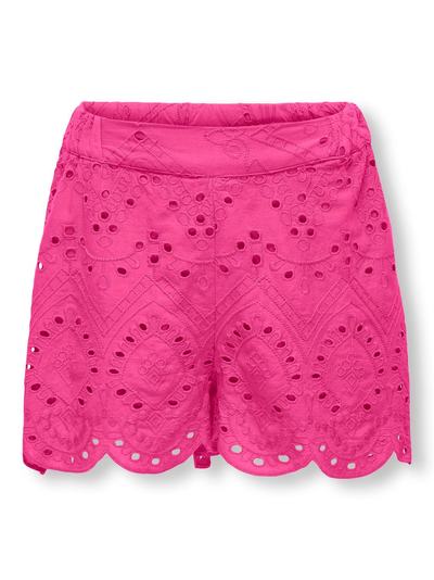 KOGCLEO LIFE EMB SHORTS WVN Raspberry Rose - Kids Only 