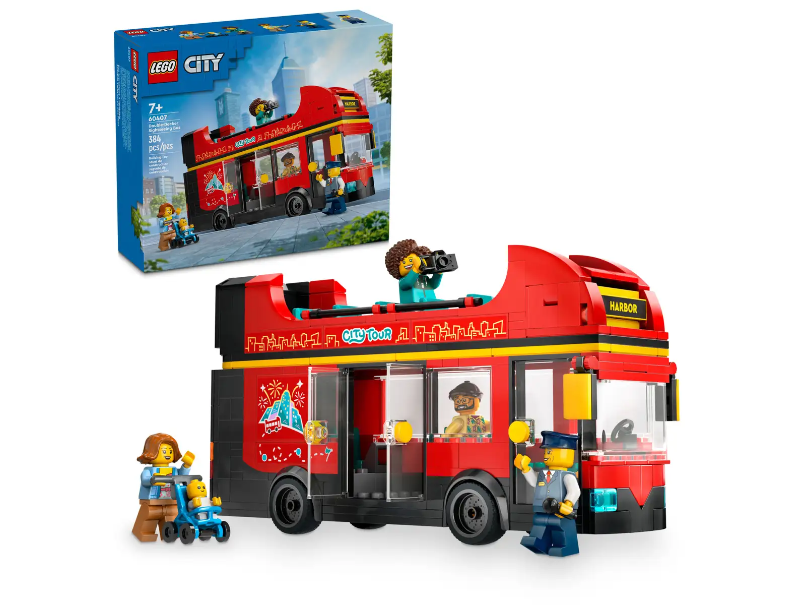 LEGO 60407 Rød dobbeltdekker-turistbuss 60407 - Lego city