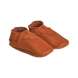 Elastic slipper Leather Brown - En Fant