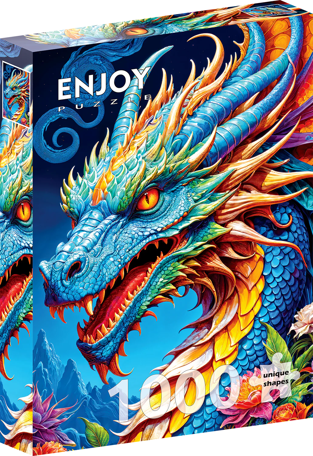 Enjoy puslespill 1000 Blue dragon Blue dragon - Enjoy puzzle