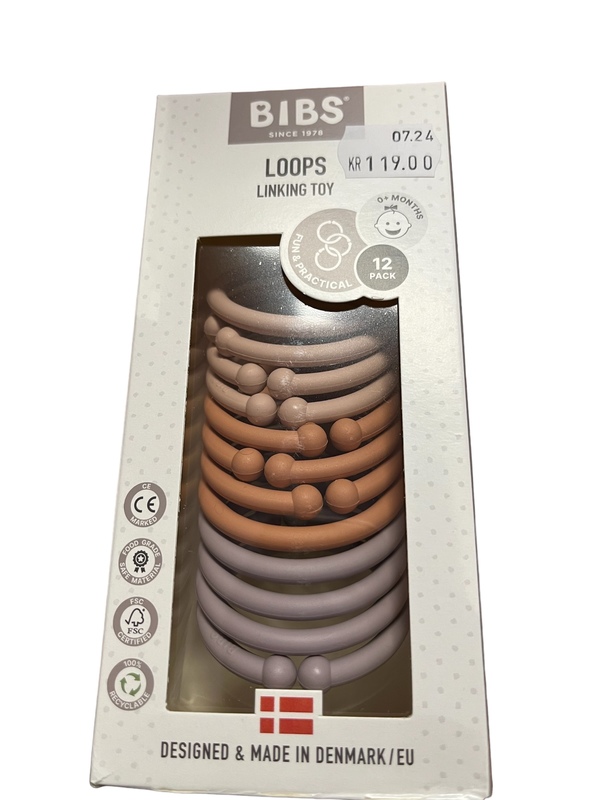 BIBS Loops 12 pc -Blush/Peach/Dusky Lilac