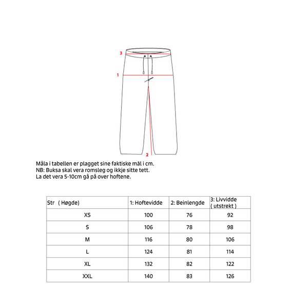 Kattnakken aktiv bukse / turbukse vaksen 